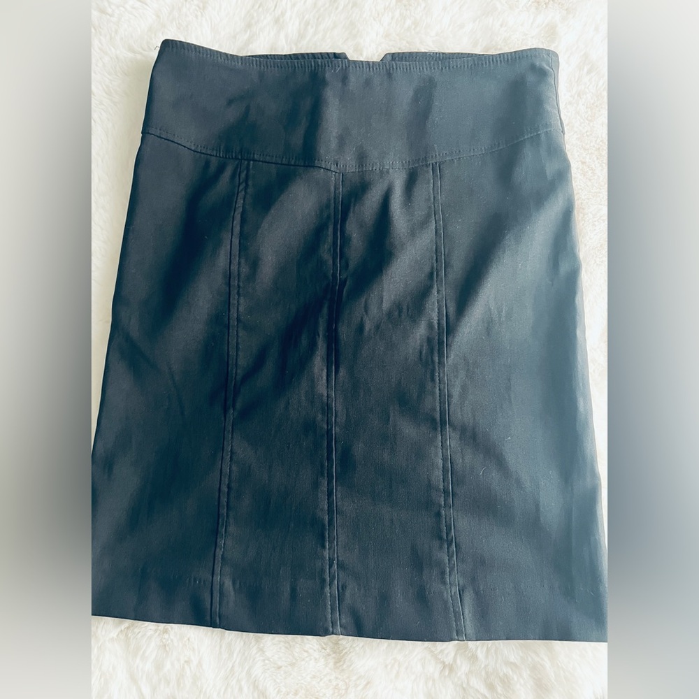 Grass Collection Classic Black Pencil Skirt